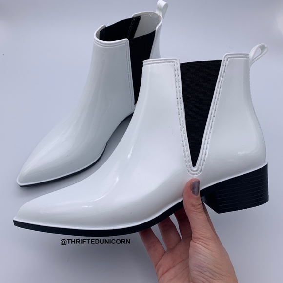 Jeffrey Campbell Shoes - SOLD Campbell Mist Chelsea Waterproof Rain Boot